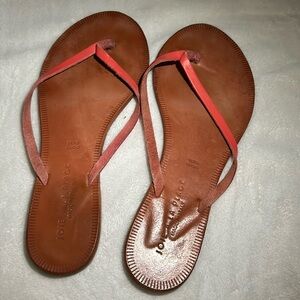 Coral sandal strap